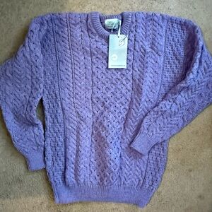 Beo Live Well Purple Knit Sweater